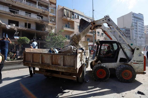June 14, 2026, Souhen Suberbs Of Beirut, Beirut, lebanon: Emergency teams continued search and rescue operations following an Israeli airstrike on the Ghobeiry area in BeirutÃ¢â‚¬â ¢s southern suburbs. According to updated preliminary figures, the strike killed three people and injured fifteen others. Civil Defense and ambulance crews worked through the rubble of damaged buildings searching for possible missing victims, while authorities assessed extensive destruction to nearby residential buildings and commercial shops. Souhen Suberbs Of Beirut lebanon - ZUMAb339 20260614_znp_b339_005 Copyright: xAbdulxKaderxAlxBayx