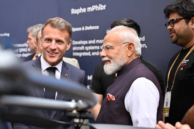 Barhat Innovates Fair - Nice Indian Prime Minister Narendra Modi and French President Emmanuel Macron attend the Barhat Innovates Fair in Nice, France on June 14, 2026. Photo by Laurent Coust ABACAPRESS.COM Nice France  Copyright: xCoustxLaurent ABACAx