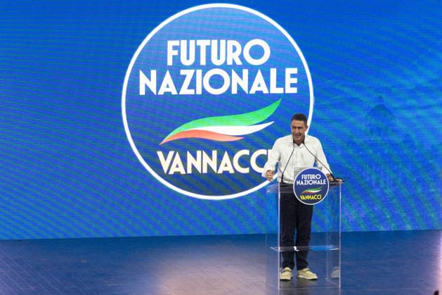 Roberto Vannacci Closes the Constituent Assembly of Futuro Nazionale - Rome Concluding remarks by General Roberto Vannacci, founder of Futuro Nazionale, during the party s Constituent Assembly in Rome, Italy on June 14, 2026. Photo by Andrea Bracaglia ABACAPRESS.COM Rome Italy Italy  Copyright: xBracagliaxAndrea ABACAx