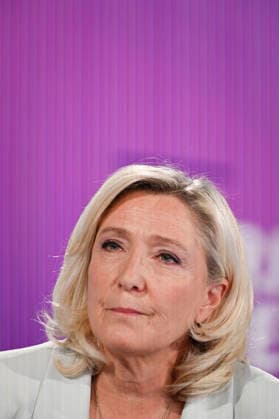Marine Le Pen On Dimanche En Politique - Paris President of Rassemblement National parliamentary group Marine Le Pen during an interview for Dimanche En Politique on France 3 channel in Paris, France on June 14, 2026. Photo by Stephane Le Tellec ABACAPRESS.COM Paris France  Copyright: xLexTellecxStephane ABACAx