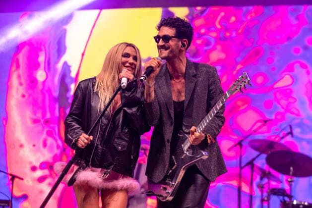 June 13, 2026, Manchester, Tennessee, U.S: KESHA with DAVID MACKLOVITCH of Chromeo during the SuperJam at Bonnaroo Music and Arts Festival in Manchester, Tennessee Manchester U.S  - ZUMAs135 20260613_zap_s135_192 Copyright: xDanielxDeSloverx