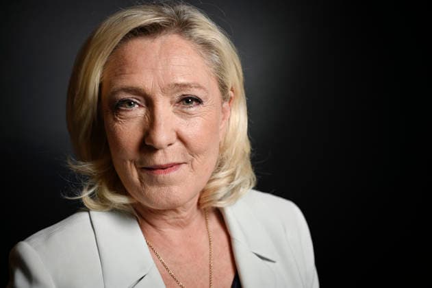 Marine Le Pen On Dimanche En Politique - Paris President of Rassemblement National parliamentary group Marine Le Pen poses for pictures ahead of an interview for Dimanche En Politique on France 3 channel in Paris, France on June 14, 2026. Photo by Stephane Le Tellec ABACAPRESS.COM Paris France  Copyright: xLexTellecxStephane ABACAx