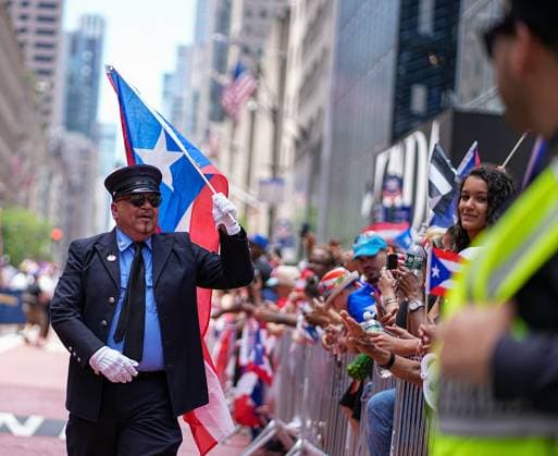 RECORD DATE NOT STATED National Puerto Rican Day Parade 2026 (NEW) National Puerto Rican Day Parade. J7ne 14, 2026. New York , USA: Large crowds line Fifth Avenue in Manhattan as the National Puerto Rican Day Parade celebrates Puerto Rican heritage and culture. Credit: Jorge Estrellado Thenews2(Foto: Jorge Estrellado Thenews2 imago images) National Puerto Rican Day Parade 2026  Copyright: xJorgexEstrelladox