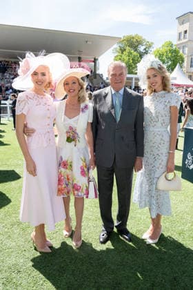Prix De Diane Longines 2026 - Chantilly Princess Maria-Carolina de Bourbon Siciles, Princess Camilla de Bourbon Siciles, Prince Charles de Bourbon Siciles and Princess Maria-Chiara de Bourbon Siociles attend the Prix de Diane Longines 2026 at Hippodrome de Chantilly on June 14, 2026 in Chantilly, France. Photo by Laurent Zabulon ABACAPRESS.COM Chantilly France  Copyright: xZabulonxLaurent ABACAx