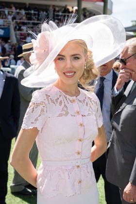 Prix De Diane Longines 2026 - Chantilly Princess Maria-Carolina de Bourbon Siciles attends the Prix de Diane Longines 2026 at Hippodrome de Chantilly on June 14, 2026 in Chantilly, France. Photo by Laurent Zabulon ABACAPRESS.COM Chantilly France  Copyright: xZabulonxLaurent ABACAx