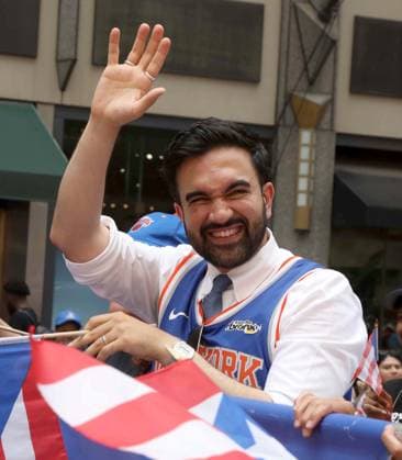 June 14, 2026, New York, New York, USA: NYC Mayor ZOHRAN MAMDANI seen at the 69th Annual National Puerto Rican Parade held on 5th Avenue. New York USA - ZUMAk03_ 20260614_zaf_k03_046 Copyright: xNancyxKaszermanx