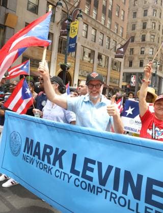 June 14, 2026, New York, New York, USA: New York City Comptroller MARK LEVINE seen at the 69th Annual National Puerto Rican Parade held on 5th Avenue. New York USA - ZUMAk03_ 20260614_zaf_k03_061 Copyright: xNancyxKaszermanx
