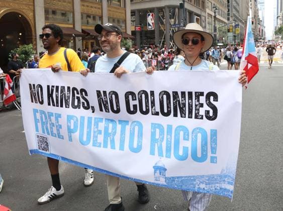 June 14, 2026, New York, New York, USA: MARCHERS seen at the 69th Annual National Puerto Rican Parade held on 5th Avenue. New York USA - ZUMAk03_ 20260614_zaf_k03_070 Copyright: xNancyxKaszermanx