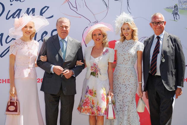 Prix de Diane Longines a lHippodrome de Chantilly Maria Carolina de Bourbon des Deux Siciles, Charles Marie Bernard Gennaro de Bourbon des Deux Siciles, Camilla de Bourbon des Deux Siciles, Maria Chiara de Bourbon des Deux Siciles et Guillaume de Saint Seine 457315 2026 06 14  Copyright: xSebastienxFremontx xStarfacex STAR_457315_032