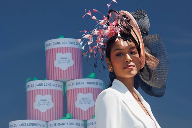Prix de Diane Longines a lHippodrome de Chantilly Clemence Botino Miss France 2020 457315 2026 06 14  Copyright: xSebastienxFremontx xStarfacex STAR_457315_086