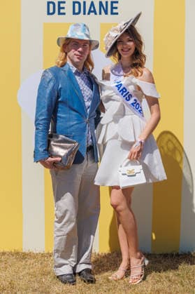 Prix de Diane Longines a lHippodrome de Chantilly Christophe Guillarme and Juliette Bizot Miss Paris 2026 457315 2026 06 14  Copyright: xSebastienxFremontx xStarfacex STAR_457315_107