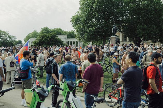 Participants take part in the World Naked Bike Ride in London, UK on 14 June 2026. Copyright: xx WorldNakedBikeRideLondon_London_RyoheyNakayama-64064