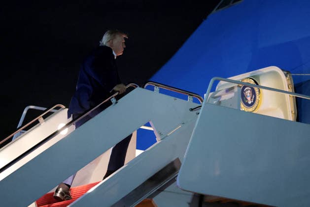 President Trump Departs For G7 Meeting In France JOINT BASE ANDREWS, MARYLAND - JUNE 15: U.S. President Donald Trump boards Air Force One on June 15, 2026 at Joint Base Andrews, Maryland. President Trump is traveling to France for the G7 Summit. (Photo by Anna Moneymaker Getty Images) Joint Base Andrews Maryland United States  Copyright: xPool ABACAx