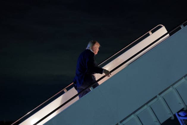 President Trump Departs For G7 Meeting In France JOINT BASE ANDREWS, MARYLAND - JUNE 15: U.S. President Donald Trump boards Air Force One on June 15, 2026 at Joint Base Andrews, Maryland. President Trump is traveling to France for the G7 Summit. (Photo by Anna Moneymaker Getty Images) Joint Base Andrews Maryland United States  Copyright: xPool ABACAx