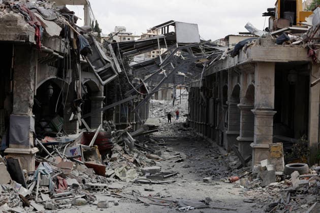 June 15, 2026, Nabatieh, South Lebanon, lebanon: Photos document the extensive destruction in the historic Saray district and old market of the city of Nabatieh in southern Lebanon, following a series of Israeli airstrikes that caused severe damage to buildings, shops, and infrastructure. The devastation remains visible across large sections of the city. The intensity of regional hostilities has significantly decreased following the announcement of a U.S.-Iran ceasefire agreement brokered by Pakistan, which includes a cessation of hostilities across multiple fronts, including Lebanon. Nabatieh lebanon - ZUMAb339 20260615_znp_b339_002 Copyright: xAbdulxKaderxAlxBayx