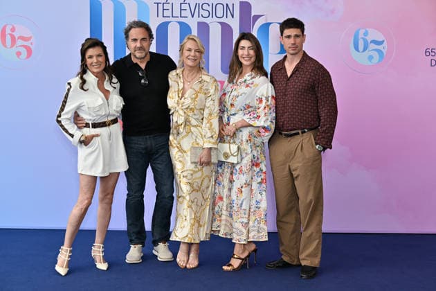 65th Monte Carlo Television Festival Photocall The Bold And The Beautiful Kimberlin Brown, Thorsten Kaye, Katherine Kelly Lang, Jacqueline MacInnes Wood, Tanner Novlan attending the photocall of The Bold And The Beautiful during the 65th Monte-Carlo Television Festival on June 15, 2026 in Monte-Carlo, Monaco. Photo by Julien Reynaud APS-Medias ABACAPRESS.COM Monte Carlo Monaco  Copyright: xReynaudxJulien APS-Medias ABACAx
