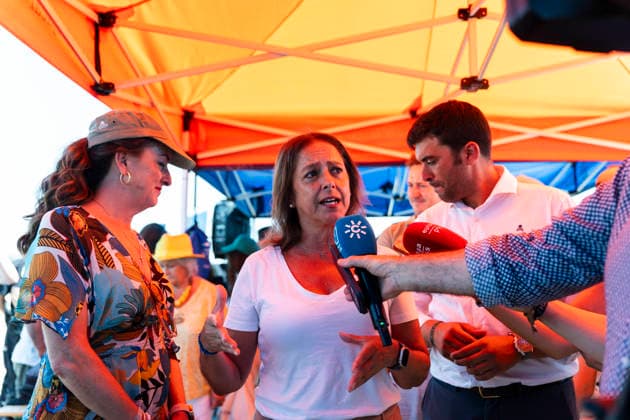 Release of several loggerhead turtles in Mojacar Almeria The acting Minister of Sustainability and Environment, Catalina Garcia, attends the media after participating in the release of several loggerhead turtles on the Rumina beach in the Almeria town of Mojacar On June 15, 2026 in Mojacar, Almeria Andalucia, Spain 15 JUNE 2026 Marian Leó Mojacar, Almeria Andalucia, Spain Mojacar, Almeria Andalucia, Spain  Copyright: xMarianxLeonx 7598609