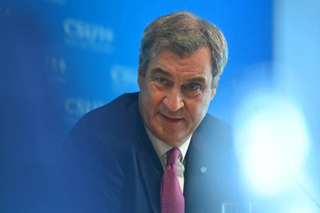 Markus SOEDER (Ministerpraesident Bayern und CSU Vorsitzender), Einzelbild,angeschnittenes Einzelmotiv,Portraet,Portrait,Porträt. Pressekonferenz im Anschluss an die Vorstandssitzung des CSU Praesidiums in der CSU Landesleitung in Muenchen am 15.06.2026 *** Markus SOEDER State Premier of Bavaria and CSU Chairman, single image, cropped single motif, portrait, portrait, portrait press conference following the board meeting of the CSU presidium at the CSU state leadership in Munich on 15 06 2026