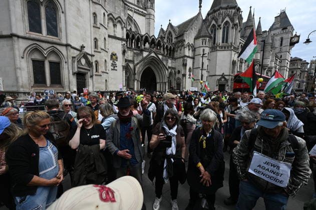 UK government wins Palestine Action appeal after court overturns ruling on ban LONDON, UNITED KINGDOM - JUNE 15: Pro-Palestinian demonstrators gather outside the Royal Courts of Justice, with some seen crying, after the Court of Appeal ruled that the government s ban on the direct action group Palestine Action was lawful in London, United Kingdom, on June 15, 2026. The UK Home Office has successfully challenged a High Court ruling that the banning of the Palestine Action group was unlawful, after senior judges found the proscription decision was justified and lawful. Lady Chief Justice Sue Carr said on Monday that it was not a sustainable proposition to portray Palestine Action as a non-violent organization. Rasid Necati Aslim Anadolu L  Copyright: x2026xAnadoluxRasidxNecatixAslimx