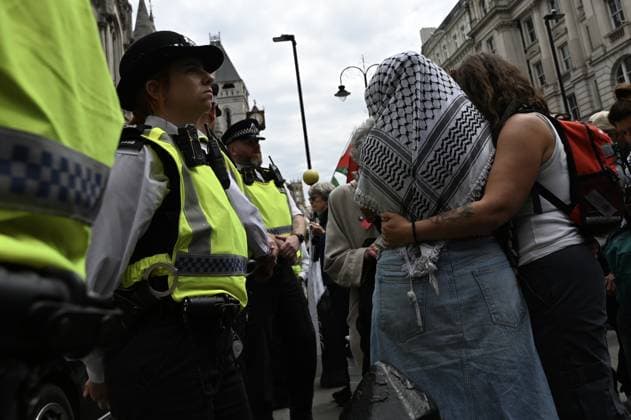 UK government wins Palestine Action appeal after court overturns ruling on ban LONDON, UNITED KINGDOM - JUNE 15: Pro-Palestinian demonstrators gather outside the Royal Courts of Justice, with some seen crying, after the Court of Appeal ruled that the government s ban on the direct action group Palestine Action was lawful in London, United Kingdom, on June 15, 2026. The UK Home Office has successfully challenged a High Court ruling that the banning of the Palestine Action group was unlawful, after senior judges found the proscription decision was justified and lawful. Lady Chief Justice Sue Carr said on Monday that it was not a sustainable proposition to portray Palestine Action as a non-violent organization. Rasid Necati Aslim Anadolu L  Copyright: x2026xAnadoluxRasidxNecatixAslimx