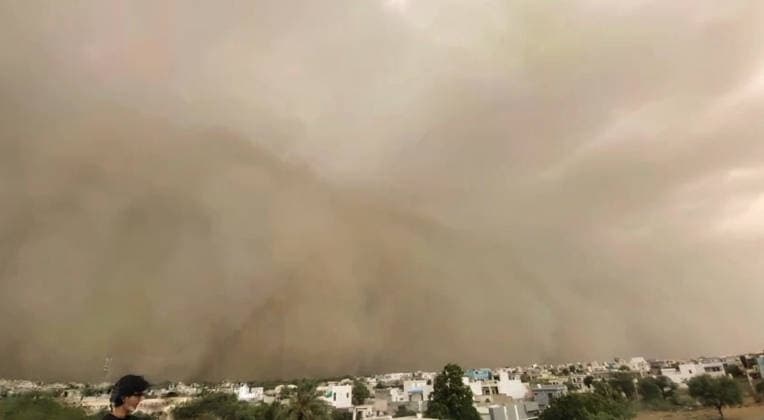 RECORD DATE NOT STATED A storm kicks up a wall of dust during afternoon hours in Churu Churu Rajasthan , Jun 15 (ANI): A storm kicks up a wall of dust during afternoon hours, in Churu on Monday. (ANI Video Grab) Churu Rajasthan India Copyright: xANIx ANI_20260615273