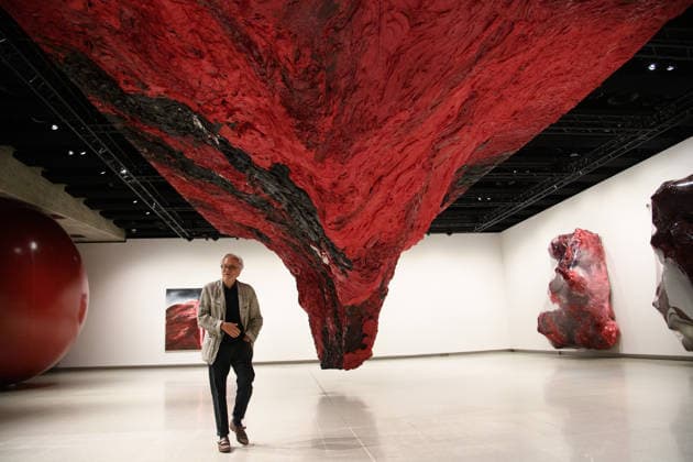 Anish Kapoor Photocall at Hayward Gallery, London, UK Artist Anish Kapoor with his work Mount Moriah at the Gate of the Ghetto as part of an exhibition by Anish Kapoor at Hayward Gallery, London, England, UK on Monday 15 June, 2026 which runs from Tue 16 June 2026 to Sun 18 October 2026., Credit:Justin Ng Avalon UK, England, London, Hayward Gallery  Copyright: xJustinxNgx xAvalonx 1110355490
