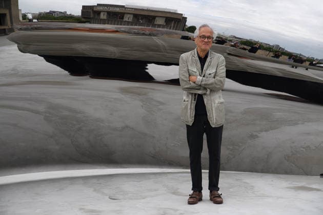 Anish Kapoor Photocall at Hayward Gallery, London, UK Artist Anish Kapoor with his work Tsunami as part of an exhibition by Anish Kapoor at Hayward Gallery, London, England, UK on Monday 15 June, 2026 which runs from Tue 16 June 2026 to Sun 18 October 2026., Credit:Justin Ng Avalon UK, England, London, Hayward Gallery  Copyright: xJustinxNgx xAvalonx 1110355542