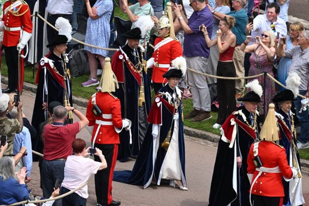 The King, Queen and Members of the Royal Family at Windsor Castle for Garter day Prince William and Princess Anne in their garter robes. GARTER DAY AT WINDSOR CASTLE Monday, 15th June 2026 Engagement: The King and Queen and Members of the Royal Family will attend a Service for the Most Noble Order of the Garter at St George™s Chapel, Windsor Castle, on Monday 15th June 2026. St George™s Chapel, Windsor Castle, SL4 1NJ. Their Majesties The King and Queen and Members of the Royal Family will walk in procession from Windsor Castle to St George™s Chapel to attend the annual Order of the Garter service. Following the service, Their Majesties and Members of the Royal Family will depart by carriages for their return journey to the Castle.  Copyright: xTonyxKershawx xPAxROTAx-xB68x xAvalonx 1110358659