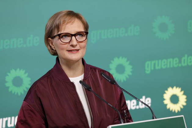 Deutschland, Berlin, Pressekonferenz mit Franziska Brantner, Bundesvorsitzende von BÜNDNIS 90 DIE GRÜNEN *** Germany, Berlin, Press conference with Franziska Brantner, Federal Chair of BÜNDNIS 90 The Greens ,detected_source_language