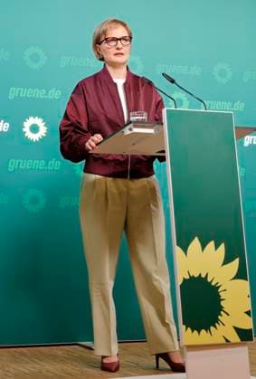 Deutschland, Berlin, Pressekonferenz mit Franziska Brantner, Bundesvorsitzende von BÜNDNIS 90 DIE GRÜNEN *** Germany, Berlin, Press conference with Franziska Brantner, Federal Chair of BÜNDNIS 90 The Greens ,detected_source_language