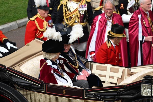 The King, Queen and Members of the Royal Family at Windsor Castle for Garter day King Charles III and Queen Camilla in their garter robes. GARTER DAY AT WINDSOR CASTLE Monday, 15th June 2026 Engagement: The King and Queen and Members of the Royal Family will attend a Service for the Most Noble Order of the Garter at St George™s Chapel, Windsor Castle, on Monday 15th June 2026. St George™s Chapel, Windsor Castle, SL4 1NJ. Their Majesties The King and Queen and Members of the Royal Family will walk in procession from Windsor Castle to St George™s Chapel to attend the annual Order of the Garter service. Following the service, Their Majesties and Members of the Royal Family will depart by carriages for their return journey to the Castl  Copyright: xTonyxKershawx xPAxROTAx-xB68x xAvalonx 1110372553