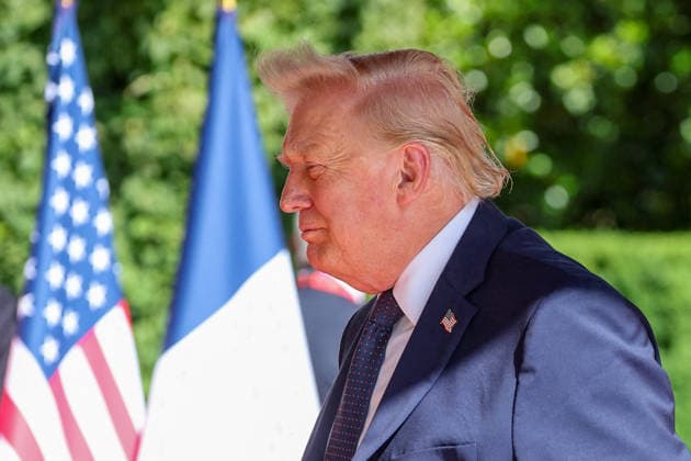 U.S. President Donald Trump arrives at the Hotel Royal, Evian Resort, for the G7 Leaders Summit in Évian-les-Bains, France, on June 15, 2026 Dominique Jacovides Bestimage U.S. President Donald Trump arrives for the G7 Leaders Summit at the Hotel Royal, Evian Resort in Evian-les-Bains, France, on June 15, 2026 Evian-les-Bains France,detected_source_language  Copyright: xDOMINIQUExJACOVIDESx xBESTIMAGExDOMINIQUExJACOVIDESx xBESTIMAGEx