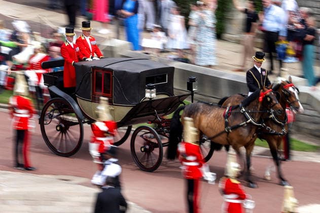 Order of the Garter Service 2026 A carriage is being moved into a position outside the St George s Chapel on the day of the annual Order of the Garter Service at Windsor Castle, in Windsor, Britain, June 15, 2026., Credit:Toby Shepheard PA ROTA - B68 Avalon UNITED KINGDOM, WINDSOR  Copyright: xTobyxShepheardx xPAxROTAx-xB68x xAvalonx 1110378374