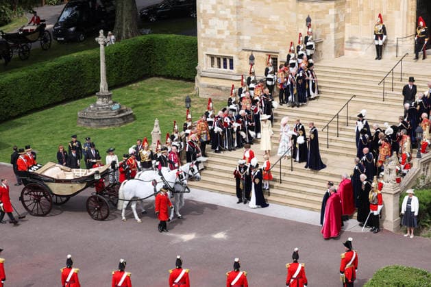 Order of the Garter Service 2026 Britain™s Kate, Princess of Wales, Prince William, Sophie, Duchess of Edinburgh and Prince Edward leave St George s Chapel on the day of the annual Order of the Garter Service at Windsor Castle, in Windsor, Britain, June 15, 2026., Credit:Toby Shepheard PA ROTA - B68 Avalon UNITED KINGDOM, WINDSOR  Copyright: xTobyxShepheardx xPAxROTAx-xB68x xAvalonx 1110378427
