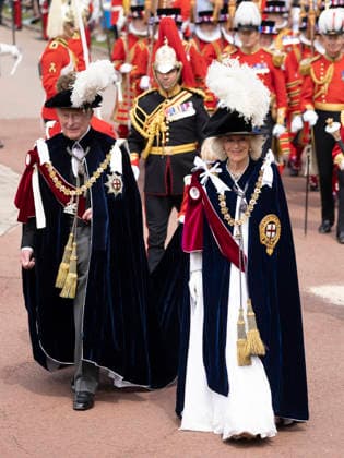 . 15 06 2026. Windsor, United Kingdom. King Charles III and Queen Camilla arriving at the Garter Day service at Windsor Castle, United Kingdom.  xStephenxLockx xi-Imagesx IIM-26831-0047