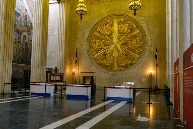 June 15, 2026, Dallas, Texas, USA: In celebration of the 250th anniversary of the United States, a rare, original copy of the Declaration of Independence will temporarily be on display at the Hall of State from June 15 to July 17, 2026 alongside other historic documents from the Dallas Historical SocietyÃ¢â‚¬â ¢s collection...Dallas is home to the Lost Copy of the United States Declaration of Independence, a rare original Dunlap broadside printed on the night of July 4, 1776. It is the only copy known to exist west of the Mississippi River...When the Continental Congress adopted the Declaration of Independence in Philadelphia, printer John Dunlap was commissioned to produce about 200 broadsides to be distributed across the colonies.  - ZUMAa183 20260615_znp_a183_005 Copyright: xAvixAdelmanx
