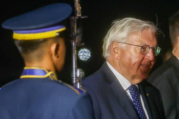 Frank-Walter Steinmeier arrives in Philippines on state visit PASAY CITY, PHILIPPINES - JUNE 15: Germany s President Frank-Walter Steinmeier inspects the honor guards, as he arrives in the country on a two-day state visit, at an airbase in Pasay City, Metro Manila, Philippines, on June 15, 2026. As the first president of the European country to visit the Southeast Asian nation since 1963, Frank-Walter Steinmeier is expected to meet with Philippine President Ferdinand Bongbong Romualdez Marcos Jr. to discuss issues regarding defense and maritime cooperation in the Indo-Pacific region, trade and investment, climate change, renewable energy, as well as ASEAN developments and opportunities, according to the Presidential Communications Office.  Copyright: x2026xAnadoluxDanielxCengx