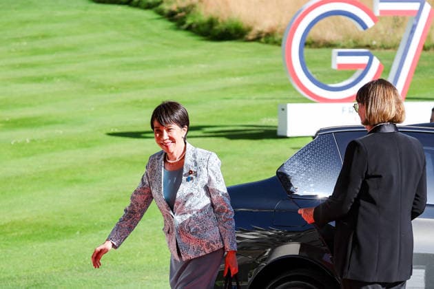 Japanese Prime Minister Sanae Takaichi arrives at the Hotel Royal, Evian Resort, for the G7 Leaders Summit in Évian-les-Bains, France, on June 15, 2026 Dominique Jacovides Bestimage Japan’s Prime Minister Sanae Takaichi arrives for the G7 Leaders Summit at the Hotel Royal, Evian Resort in Evian-les-Bains, France, on June 15, 2026 Evian-les-Bains France,detected_source_language  Copyright: xDOMINIQUExJACOVIDESx xBESTIMAGExDOMINIQUExJACOVIDESx xBESTIMAGEx