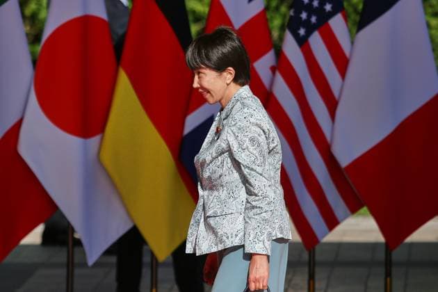 Évian-les-Bains, Frankreich, 15.06.2026: G7-Gipfel: Sanae Takaichi, Premierministerin von Japan *** Évian-les-Bains, France, June 15, 2026 G7 Summit Sanae Takaichi, Prime Minister of Japan,detected_source_language Copyright: xdtsxNachrichtenagenturx dts_123131