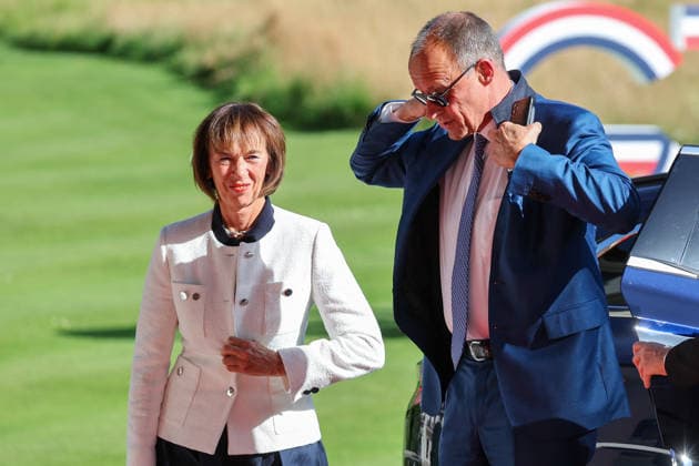 German Chancellor Friedrich Merz and his wife, Charlotte Merz, arrive at the Hotel Royal, Evian Resort, for the G7 Leaders Summit in Évian-les-Bains, France, on June 15, 2026 Dominique Jacovides Bestimage Germany’s Chancellor Friedrich Merz and his wife, Charlotte Merz, arrive for the G7 Leaders Summit at the Hotel Royal, Evian Resort in Evian-les-Bains, France, on June 15, 2026 Evian-les-Bains France,detected_source_language  Copyright: xDOMINIQUExJACOVIDESx xBESTIMAGExDOMINIQUExJACOVIDESx xBESTIMAGEx