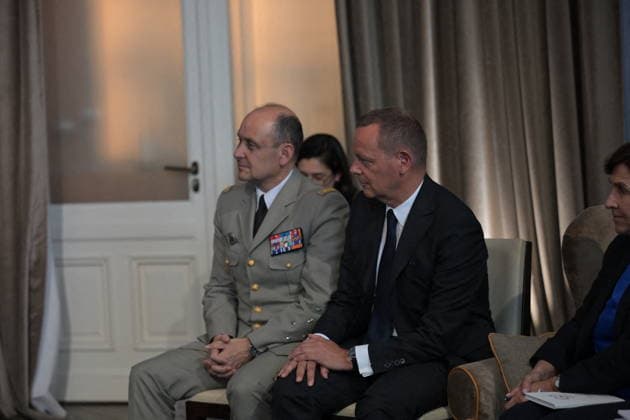 French Chief of the General Staff Vincent Giraud pictured at a bilateral meeting during the G7 summit at the Hotel Royal in Evian-les-Bains, France on June 15, 2026. A G7 summit is scheduled to take place June 15–17 in the French town of Évian-les-Bains near Switzerland, and it will be attended by national leaders as well as the EU’s foreign policy chief and ministers from Brazil, Canada, the United Arab Emirates, and Turkey. Ammar Abd Rabbo Pool Bestimage Évian-les-Bains, France,detected_source_language  Copyright: xAmmarxAbdxRabbo Pool BestimagexAmmarxAbdxRabbo Pool Bestimagex