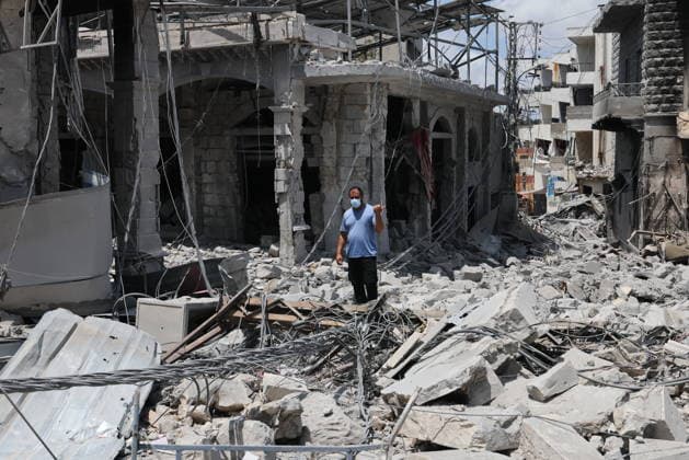 Lebanese residents return to the rubble of their homes in Nabatieh NABATIEH, LEBANON - JUNE 15: A view of the destruction as Lebanese residents return to their homes following the agreement reached between the U.S. and Iran in Nabatieh, Lebanon on June 15, 2026. Houssam Shbaro Anadolu Nabatieh Lebanon. Editorial use only. Please get in touch for any other usage.  Copyright: x2026xAnadoluxHoussamxShbarox