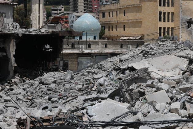 Lebanese residents return to the rubble of their homes in Nabatieh NABATIEH, LEBANON - JUNE 15: A view of the destruction as Lebanese residents return to their homes following the agreement reached between the U.S. and Iran in Nabatieh, Lebanon on June 15, 2026. Houssam Shbaro Anadolu Nabatieh Lebanon. Editorial use only. Please get in touch for any other usage.  Copyright: x2026xAnadoluxHoussamxShbarox