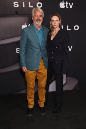 LOS ANGELES, CALIFORNIA - JUNE 15: Rebecca Ferguson & Graham Yost at Apple TV+ s Silo Season 3 Photo Call at Four Seasons Hotel Los Angeles at Beverly Hills on June 15, 2026 in Los Angeles, California. Credit: USA  - ZUMAa123 20260615_zaa_a123_041 Copyright: xAdMediax