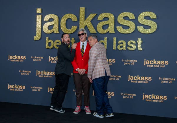 Fan viewing of Jackass: Best and Last? in BFI IMAX Waterloo,London, UK on 15 June 2026 Chris Pontius, Johnny Knoxville and Director Jeff Tremaine attend the fan viewing of jackass: best and last? in BFI IMAX Waterloo, London, UK on 15 June 2026., Credit:Tina Korhonen Tina Korhonen - B162 Avalon United Kingdom, London  Copyright: xTinaxKorhonenx xTinaxKorhonenx-xB162x xAvalonx 1110408920