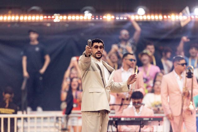 Bad Bunnys Final Concert at the Riyadh Air Metropolitano Stadium in Madrid Singer Bad Bunny performs during his final concert at the Riyadh Air Metropolitano Stadium on June 15, 2026, in Madrid, Spain. The Puerto Rican artist has performed ten concerts in the capital between May 30 and June 15 as part of his ‘DeBÍ TiRAR MáS FOToS World Tour’ in Spain,detected_source_language  Copyright: xRicardoxRubiox 7600114