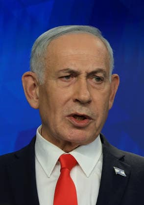 Israeli Prime Minister Benjamin Netanyahu holds a news conference, following a U.S.-Iran deal, in Jerusalem on Monday, June 15, 2026. Pool  JERZ20260515207 RONENxZVULUN