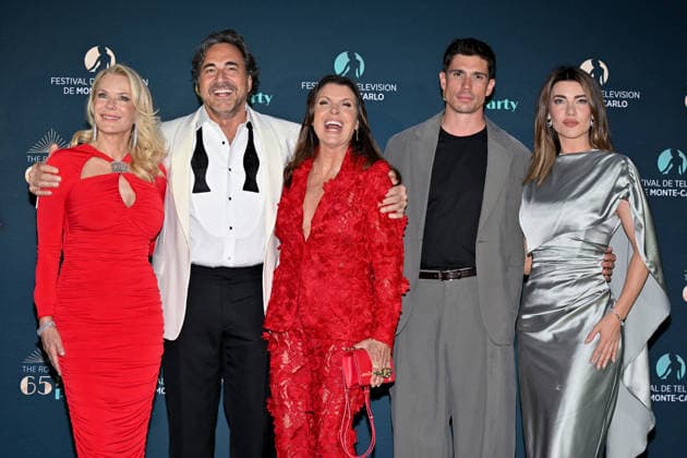 65th Monte Carlo Television Festival The Roaring 65th Birthday Party Katherine Kelly Lang, Thorsten Kaye, Kimberlin Brown, Tanner Novlan, Jacqueline Maciness Wood attending The Roaring 65th Birthday Party during the 65th Monte-Carlo Television Festival on June 15, 2026 in Monte-Carlo, Monaco. Photo by Julien Reynaud APS-Medias ABACAPRESS.COM Monte Carlo Monaco  Copyright: xReynaudxJulien APS-Medias ABACAx