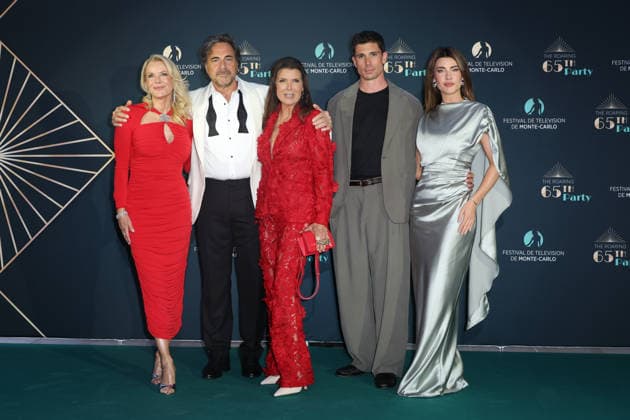 The Roaring Party pendant le 65e Festival de TÃ lÃ vision de Monte-Carlo Kelly Katherine Lang , Thorsten Kaye , Kimberlin Brown , Tanner Novlan and Jacqueline MacInnes Wood The Roaring Party pendant le 65e Festival de TÃ lÃ vision de Monte-Carlo Ã Monaco, le 15 juin 2026. The Roaring Party during the the 65th Monte-Carlo Television Festival in Monaco, June 15, 2026.  Copyright: xFabricexChasseryx