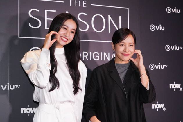 HONG KONG, CHINA - JUNE 15: Japanese model actress Mitsuki Kimura (also known as Koki) (L) and actress Karena Lam attend the premiere of Viu original series The Season on June 15, 2026 in Hong Kong, China.  Copyright: xVCGx 111648351069